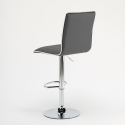 Tabouret de bar industriel fixe pivotant réglable dossier Detroit 