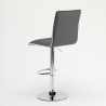Tabouret de bar industriel fixe pivotant réglable dossier Detroit 
