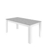 Table à manger 180x90 cm design moderne blanc béton Cesar Basic Offre