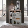 Buffet bas bois séjour 2 portes blanc brillant Blume BP Catalogue