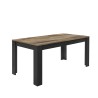 Table de salle à manger 180x90cm noir bois industriel Bolero Basic Remises