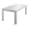 Table de salle à manger 180x90cm noir bois industriel Bolero Basic Offre