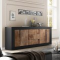 Buffet style industriel salon 3 tiroirs 2 portes Tribus NP Basic Promotion