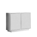 Buffet bahut 2 portes blanc brillant 92cm Agape Ice Offre