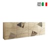 Buffet moderne en bois de chêne 241 cm 4 portes miroirs Vittoria RS L Vente