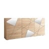 Crédence de salon moderne 3 portes en bois de chêne miroir Vittoria RS S. Offre