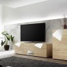 Base mobile pour TV à 3 portes en chêne avec design géométrique Brema RS Vittoria Remises