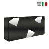 Buffet de séjour 3 portes gris brillant 181 cm Vittoria GR S Vente