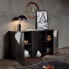 Buffet de séjour 3 portes gris brillant 181 cm Vittoria GR S Modèle