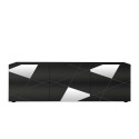 Meuble TV 3 portes design moderne gris brillant Brema GR Vittoria Offre
