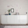 Buffet de séjour 241cm blanc brillant 4 portes Jupiter WH L2 Réductions