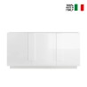 Buffet moderne 3 portes blanc brillant 182cm WH M2 Vente