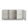 Buffet moderne 3 portes blanc brillant 182cm WH M2 Remises