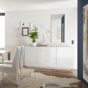 Buffet moderne 3 portes blanc brillant 182cm WH M2 Catalogue