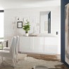 Buffet moderne 3 portes blanc brillant 182cm WH M2 Catalogue