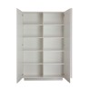 Armoire buffet salon cuisine 2 portes blanc brillant Jupiter WH High Remises