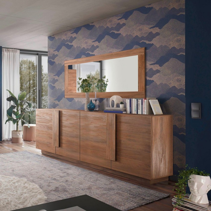 Buffet de salon design en bois 241 cm 4 portes Jupiter MR L2 Promotion Buffet de salon design en bois 241 cm 4 portes Jupiter MR L2 Promotion