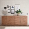 Buffet de salon design en bois 241 cm 4 portes Jupiter MR L2 Réductions