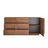 Buffet moderne en bois avec porte et 3 tiroirs 182cm Jupiter MR M1 Remises