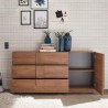 Buffet moderne en bois avec porte et 3 tiroirs 182cm Jupiter MR M1 Choix