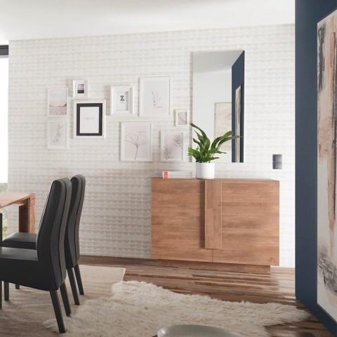 Buffet moderne en bois 2 portes 120 cm Jupiter MR S Promotion