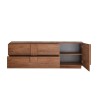 Meuble TV en bois 181 cm avec 2 tiroirs et 1 porte Jupiter MR T1 Remises