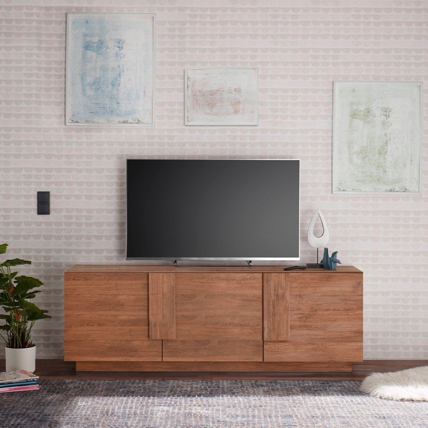 Meuble TV moderne en bois 3 portes Jupiter MR T2 Promotion Meuble TV moderne en bois 3 portes Jupiter MR T2 Promotion