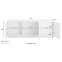 Meuble TV moderne en bois 3 portes Jupiter MR T2 Choix