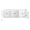 Meuble TV moderne en bois 3 portes Jupiter MR T2 Choix