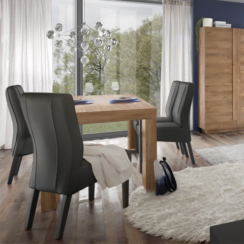 Table à manger extensible en bois 90x137-185 cm Eclipse Jupiter Promotion