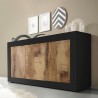 Buffet industriel 3 portes en bois 160cm Modis NP Basic Réductions