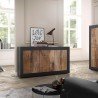 Buffet industriel 3 portes en bois 160cm Modis NP Basic Remises