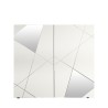 Crédence de salon blanche à 2 portes design géométrique Vittoria Glam WH Remises