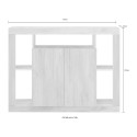 Buffet noir en bois 134 cm design moderne 2 portes Lema NR Catalogue