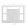 Buffet noir en bois 134 cm design moderne 2 portes Lema NR Catalogue