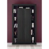Bibliothèque de séjour moderne à colonne en bois noir 2 portes Albus NR Remises