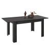 Table à manger extensible noir 90x137-185cm en bois Avant Rimini Offre