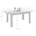 Table à manger extensible noir 90x137-185cm en bois Avant Rimini Catalogue