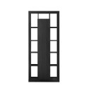 Bibliothèque colonne moderne noire en bois h217cm porte centrale Jote NR. Offre