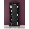 Bibliothèque colonne moderne noire en bois h217cm porte centrale Jote NR. Réductions