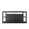 Buffet design moderne 4 portes en bois noir 210cm Radis NR Offre