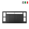 Buffet design moderne 4 portes en bois noir 210cm Radis NR Vente