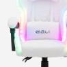 Chaise de jeu ergonomique pour enfants lumières LED RGB Pixy Junior 