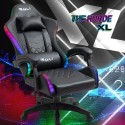 Chaise gaming et de bureau ergonomique inclinable LED RGB The Horde XL Offre