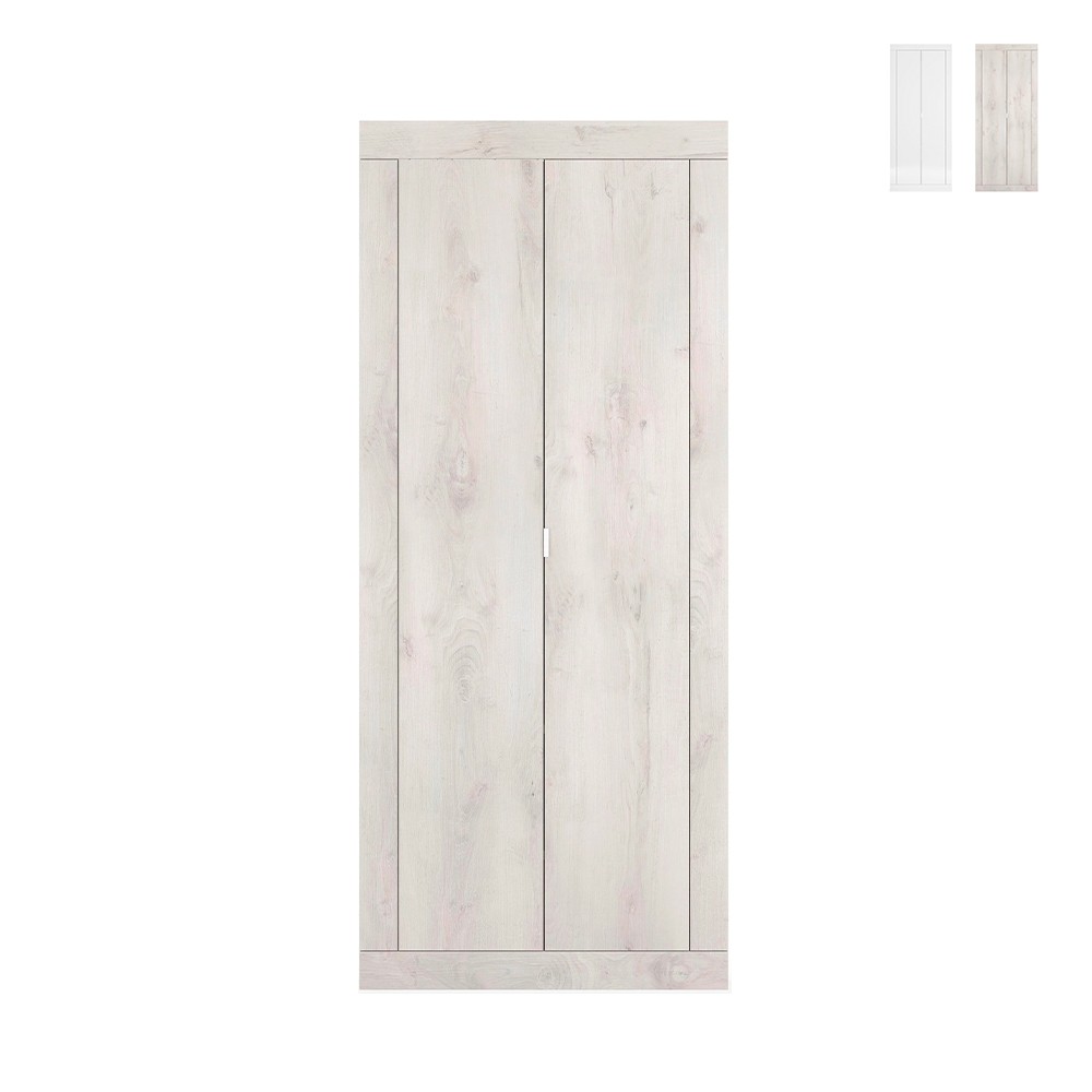 Armoire 2 portes penderie d'entrée moderne Penny Basic