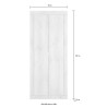 Armoire 2 portes penderie d'entrée moderne Penny Basic 