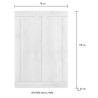 Buffet d'entrée multifonction 2 portes 78x116cm Basic Jessy 