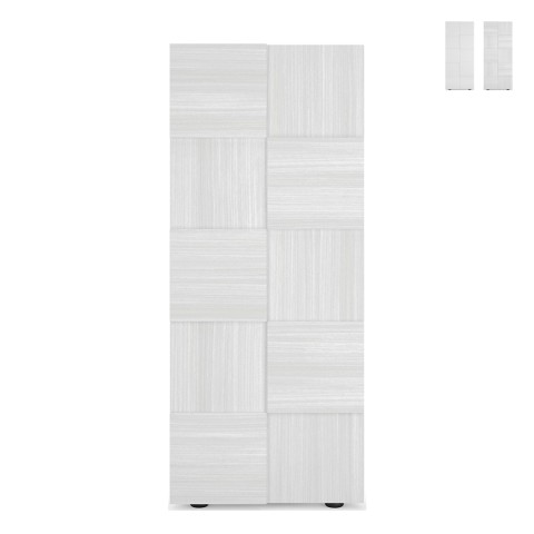 Armoire d'entrée penderie 2 portes porte-manteau moderne Maddy Dama Promotion