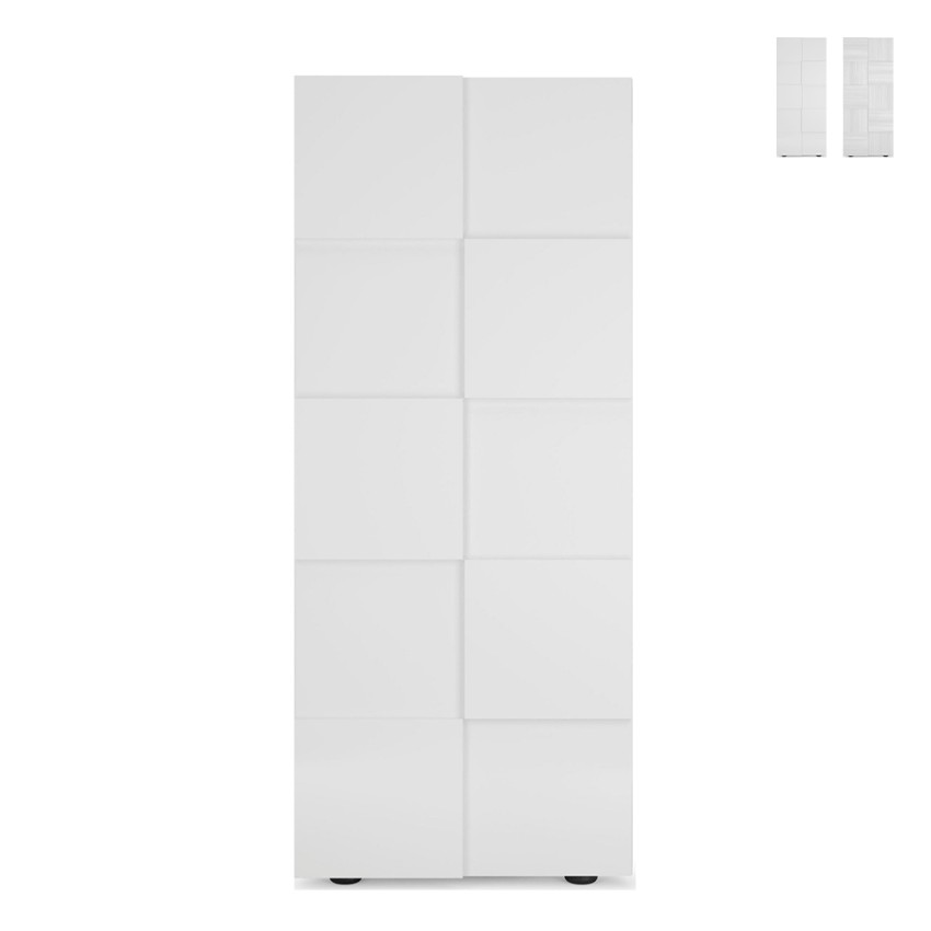 Armoire d'entrée penderie 2 portes porte-manteau moderne Maddy Dama Vente Armoire d'entrée penderie 2 portes porte-manteau moderne Maddy Dama Vente