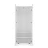 Armoire d'entrée penderie 2 portes porte-manteau moderne Maddy Dama Dimensions